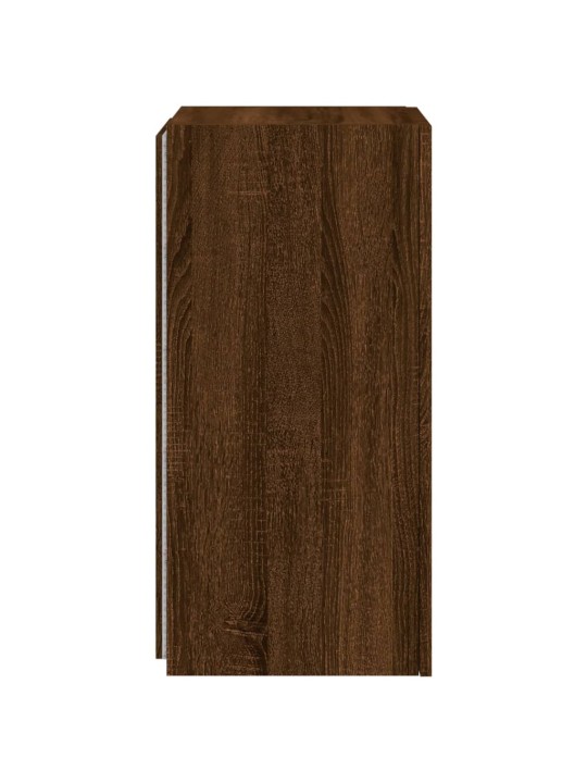 Nástěnné TV skříňky s LED 2 ks hnědý dub 30,5 x 35 x 70 cm