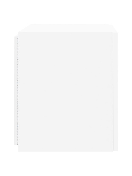 Nástěnná TV skříňka s LED osvětlením bílá 40,5 x 35 x 40 cm