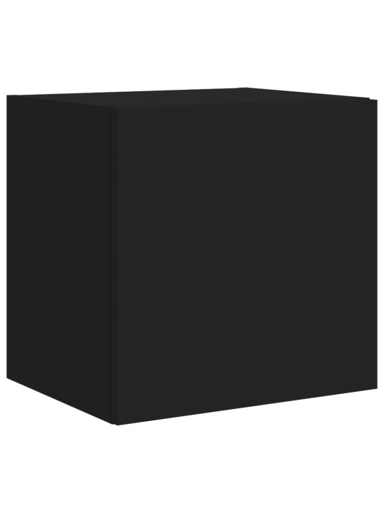 Nástěnná TV skříňka s LED osvětlením černá 40,5 x 35 x 40 cm