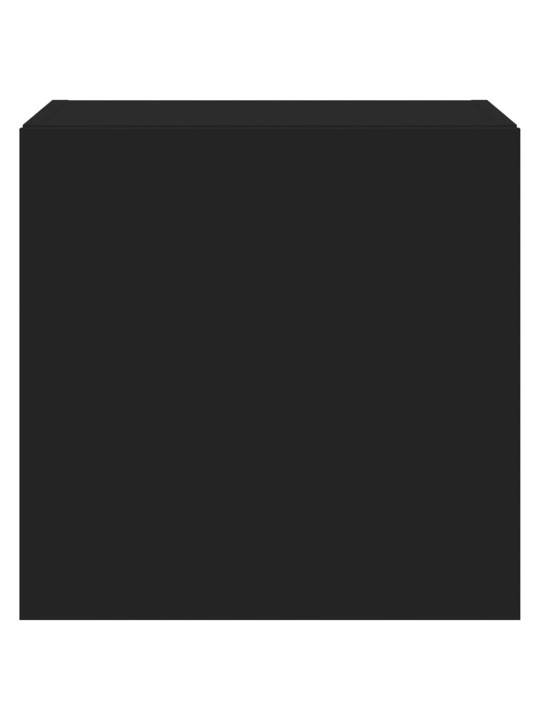 Nástěnné TV skříňky s LED osvětlením 2 ks černé 40,5x35x40 cm