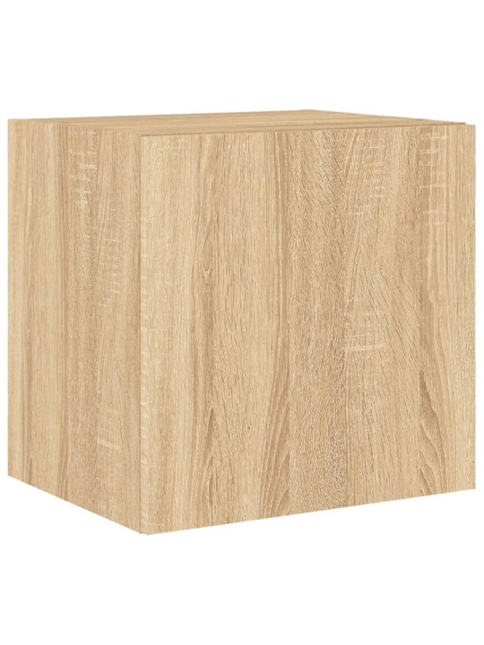 Nástěnná TV skříňka s LED osvětlením dub sonoma 40,5x35x40 cm