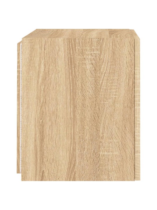 Nástěnná TV skříňka s LED osvětlením dub sonoma 40,5x35x40 cm