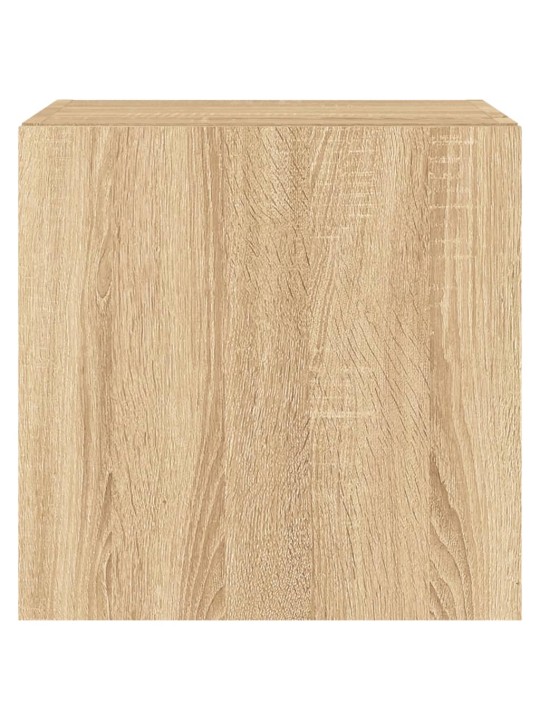 Nástěnné TV skříňky s LED 2 ks dub sonoma 40,5 x 35 x 40 cm