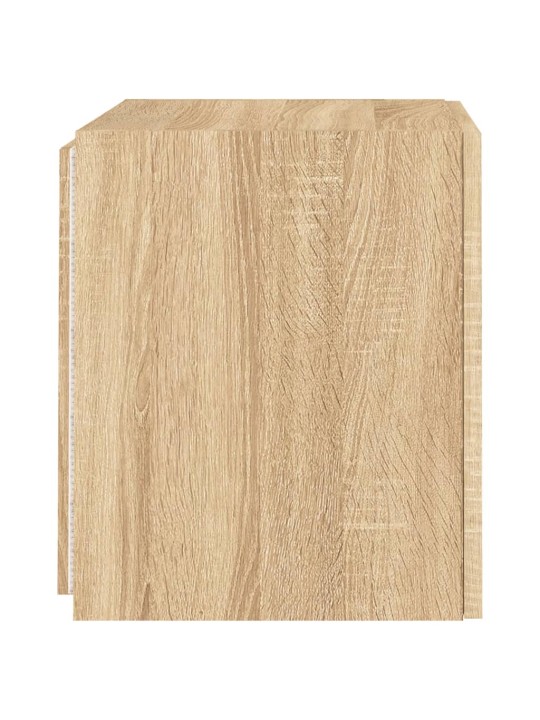 Nástěnné TV skříňky s LED 2 ks dub sonoma 40,5 x 35 x 40 cm
