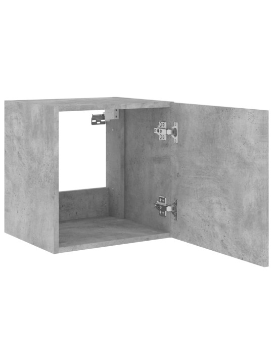 Nástěnná TV skříňka s LED osvětlením betonově šedá 40,5x35x40cm
