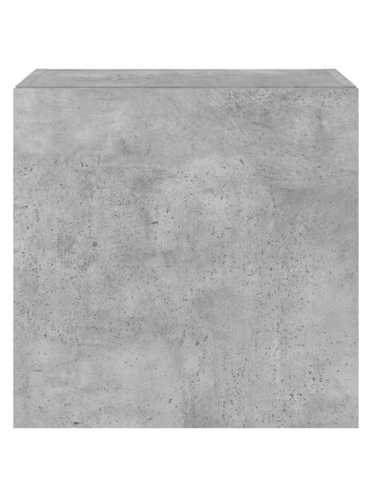Nástěnná TV skříňka s LED osvětlením betonově šedá 40,5x35x40cm