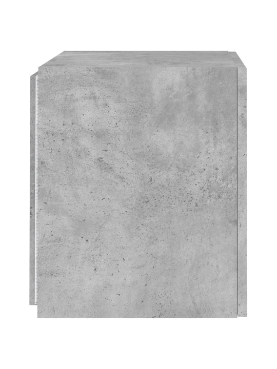 Nástěnná TV skříňka s LED osvětlením betonově šedá 40,5x35x40cm