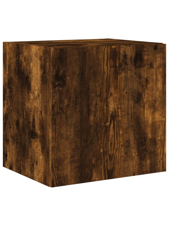 Nástěnná TV skříňka s LED osvětlením kouřový dub 40,5x35x40 cm