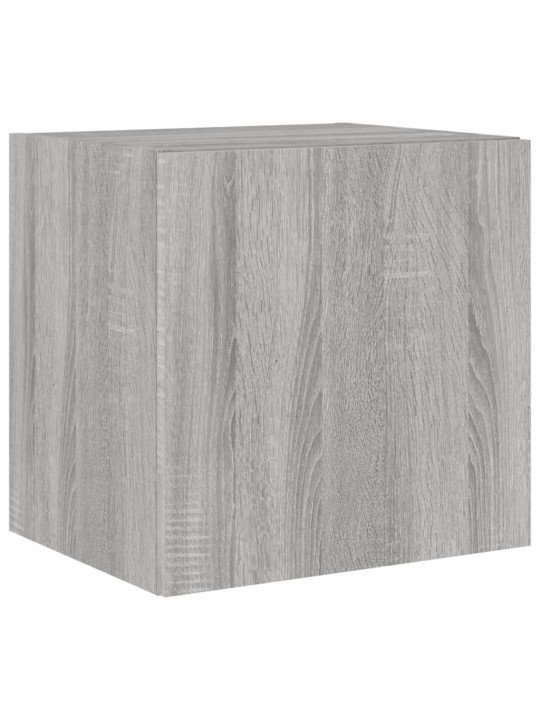 Nástěnné TV skříňky s LED 2 ks šedé sonoma 40,5 x 35 x 40 cm