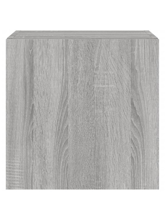 Nástěnné TV skříňky s LED 2 ks šedé sonoma 40,5 x 35 x 40 cm