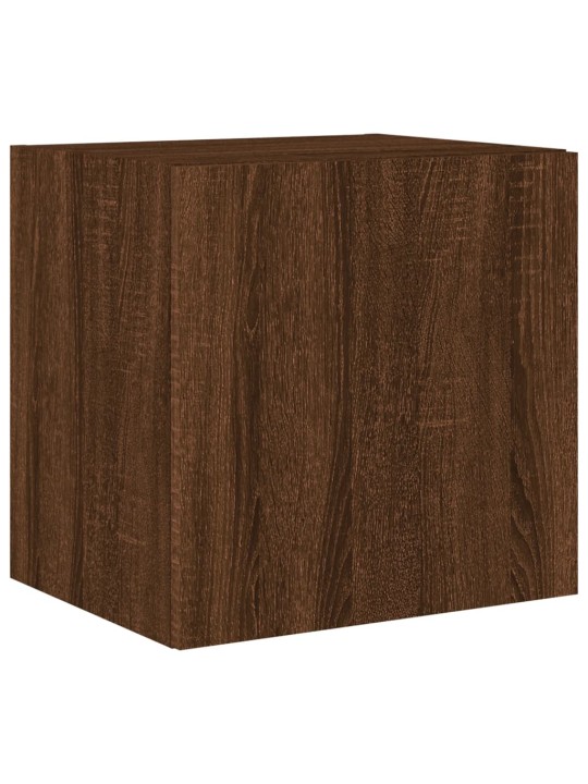 Nástěnná TV skříňka s LED osvětlením hnědý dub 40,5x35x40 cm