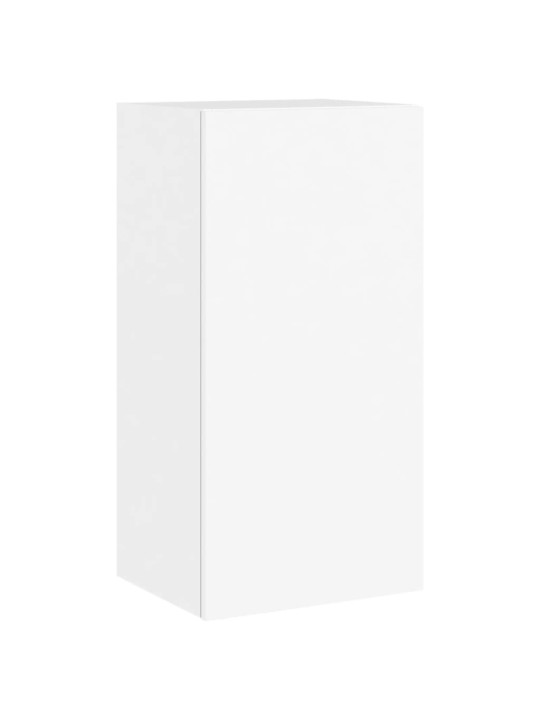 Nástěnná TV skříňka s LED osvětlením bílá 40,5 x 35 x 80 cm
