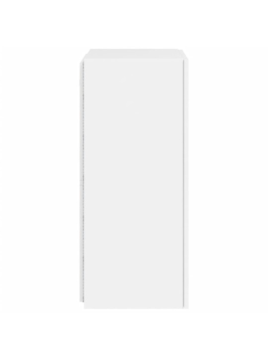 Nástěnná TV skříňka s LED osvětlením bílá 40,5 x 35 x 80 cm