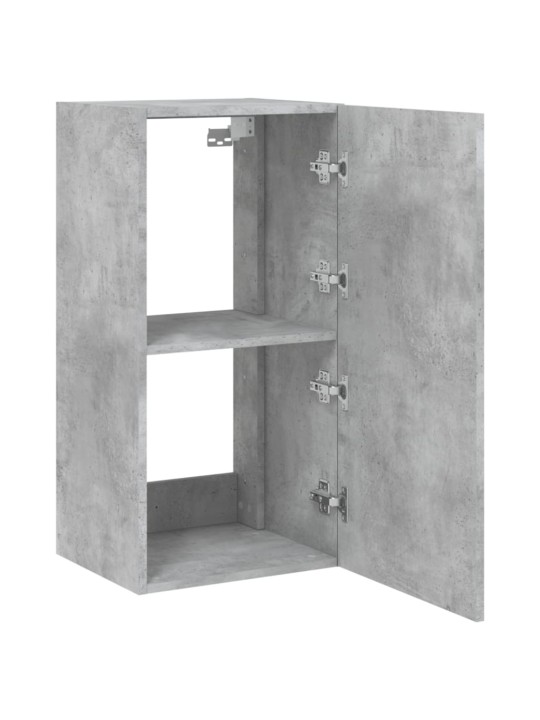 Nástěnná TV skříňka s LED osvětlením betonově šedá 40,5x35x80cm