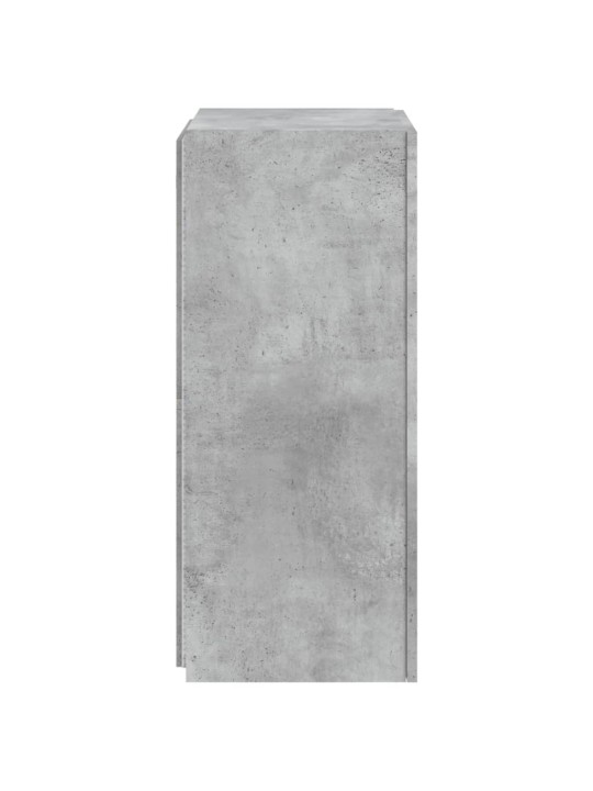 Nástěnná TV skříňka s LED osvětlením betonově šedá 40,5x35x80cm