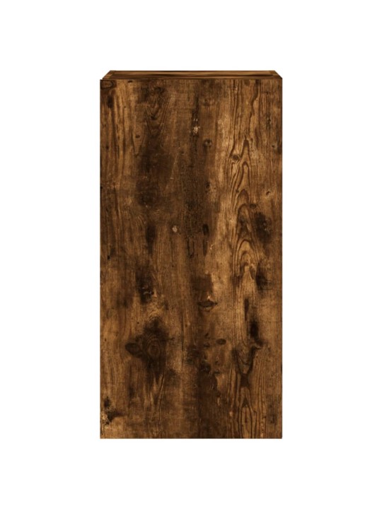 Nástěnná TV skříňka s LED osvětlením kouřový dub 40,5x35x80 cm