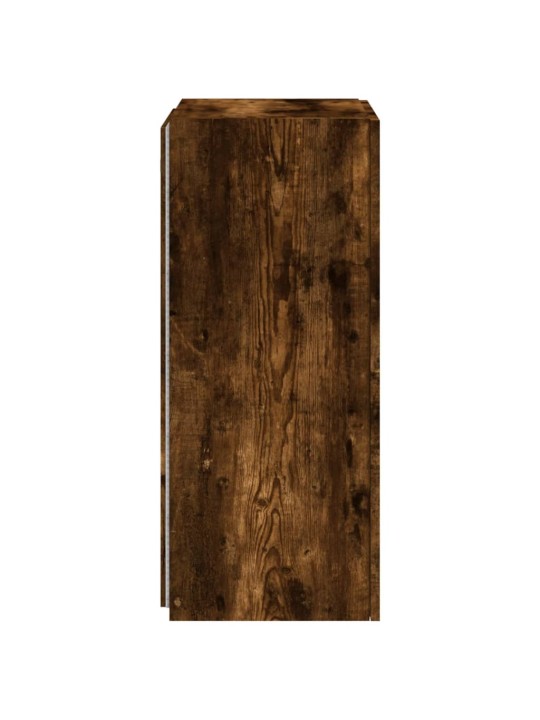 Nástěnná TV skříňka s LED osvětlením kouřový dub 40,5x35x80 cm