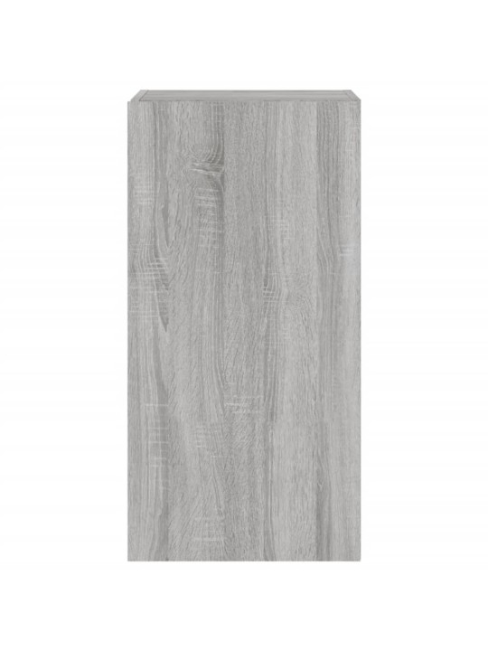 Nástěnná TV skříňka s LED osvětlením šedá sonoma 40,5x35x80 cm