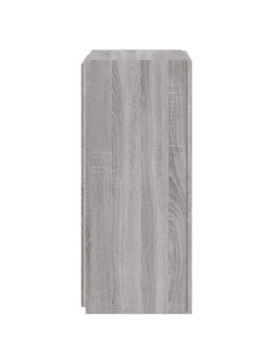 Nástěnná TV skříňka s LED osvětlením šedá sonoma 40,5x35x80 cm