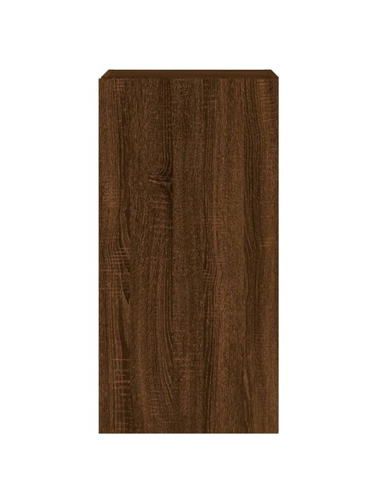 Nástěnná TV skříňka s LED osvětlením hnědý dub 40,5x35x80 cm