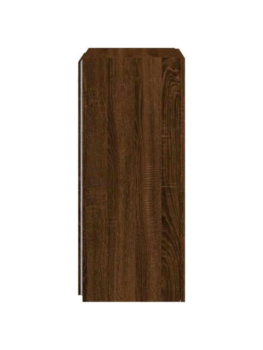 Nástěnná TV skříňka s LED osvětlením hnědý dub 40,5x35x80 cm