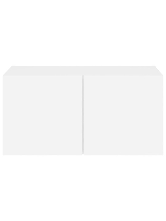 Nástěnná TV skříňka s LED osvětlením bílá 60 x 35 x 31 cm