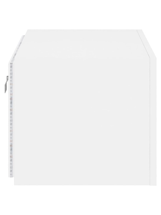Nástěnná TV skříňka s LED osvětlením bílá 60 x 35 x 31 cm