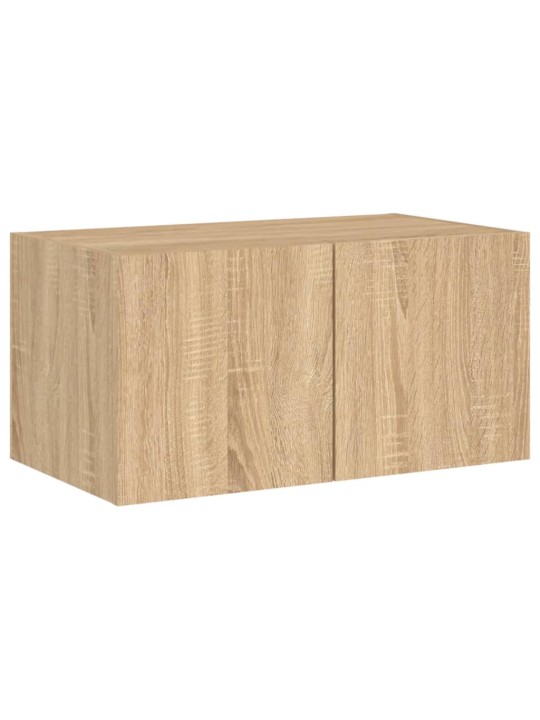 Nástěnná TV skříňka s LED osvětlením dub sonoma 60 x 35 x 31 cm
