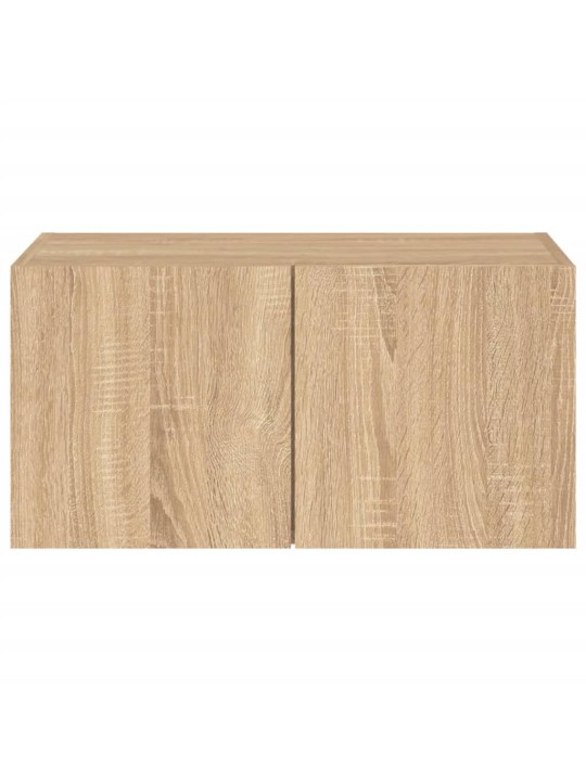 Nástěnná TV skříňka s LED osvětlením dub sonoma 60 x 35 x 31 cm