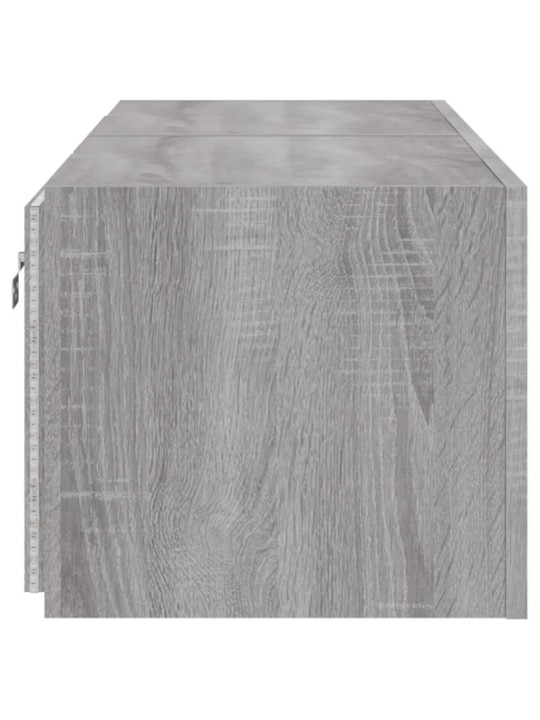 Nástěnné TV skříňky s LED 2 ks šedé sonoma 60 x 35 x 31 cm