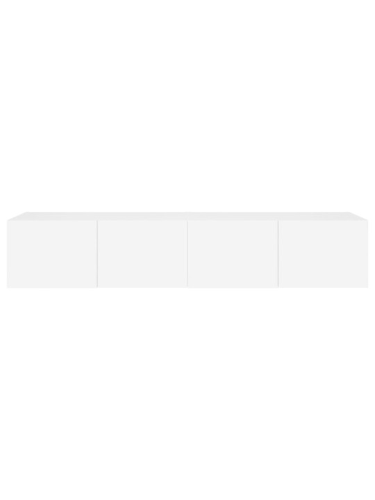 Nástěnné TV skříňky s LED osvětlením 2 ks bílé 80 x 35 x 31 cm