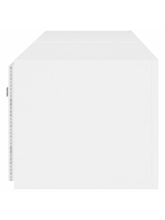 Nástěnné TV skříňky s LED osvětlením 2 ks bílé 80 x 35 x 31 cm