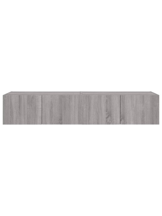 Nástěnné TV skříňky s LED 2 ks šedé sonoma 80 x 35 x 31 cm