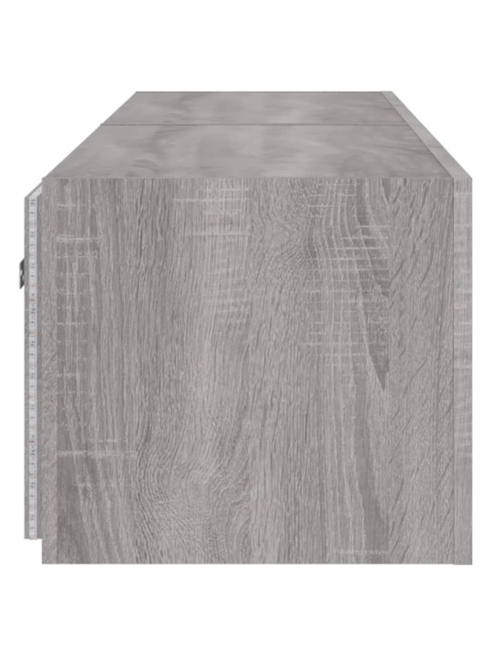 Nástěnné TV skříňky s LED 2 ks šedé sonoma 80 x 35 x 31 cm