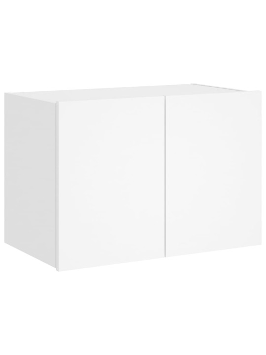 Nástěnná TV skříňka s LED osvětlením bílá 60 x 35 x 41 cm