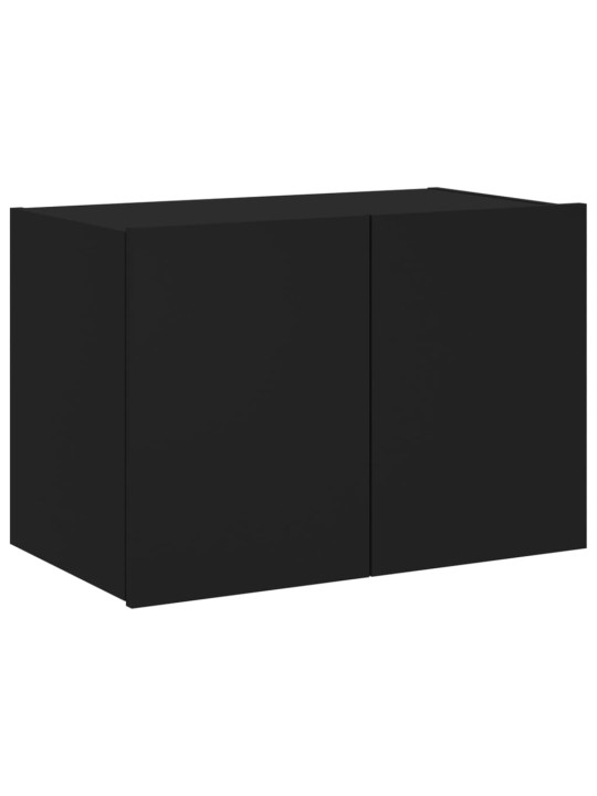 Nástěnná TV skříňka s LED osvětlením černá 60 x 35 x 41 cm