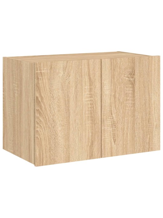 Nástěnná TV skříňka s LED osvětlením dub sonoma 60 x 35 x 41 cm