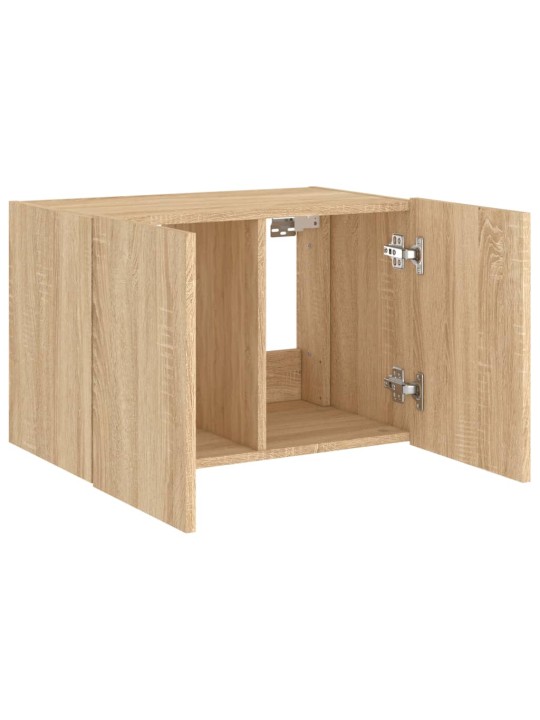 Nástěnná TV skříňka s LED osvětlením dub sonoma 60 x 35 x 41 cm