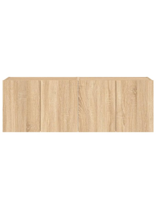 Nástěnné TV skříňky s LED osvětlením 2 ks dub sonoma 60x35x41cm