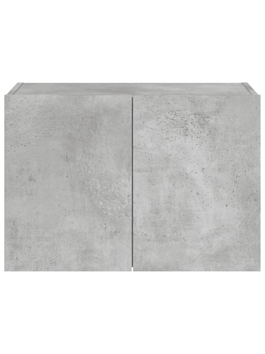 Nástěnná TV skříňka s LED osvětlením betonově šedá 60x35x41 cm