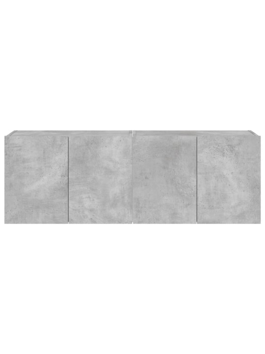 Nástěnné TV skříňky s LED 2 ks betonově šedé 60 x 35 x 41 cm