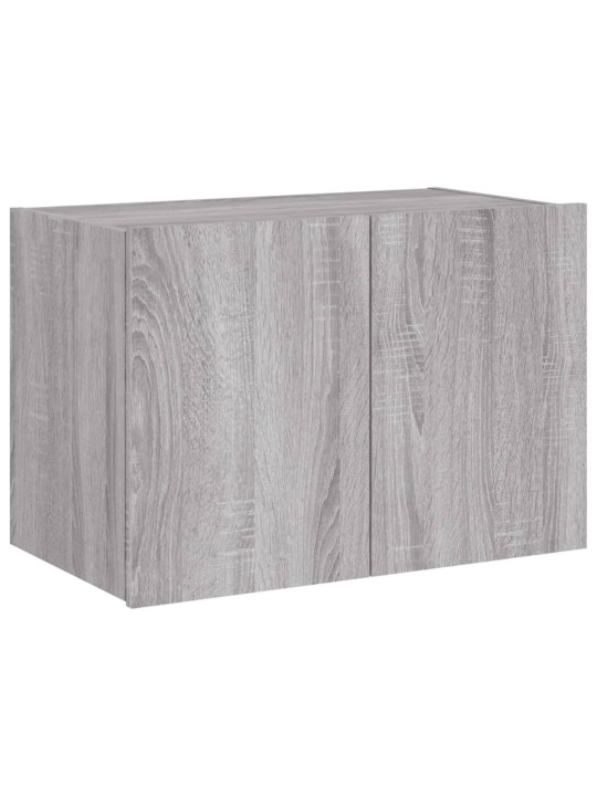 Nástěnná TV skříňka s LED osvětlením šedá sonoma 60x35x41 cm