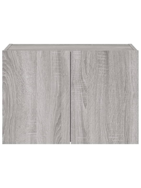Nástěnná TV skříňka s LED osvětlením šedá sonoma 60x35x41 cm