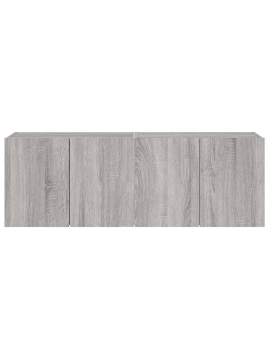 Nástěnné TV skříňky s LED 2 ks šedé sonoma 60 x 35 x 41 cm