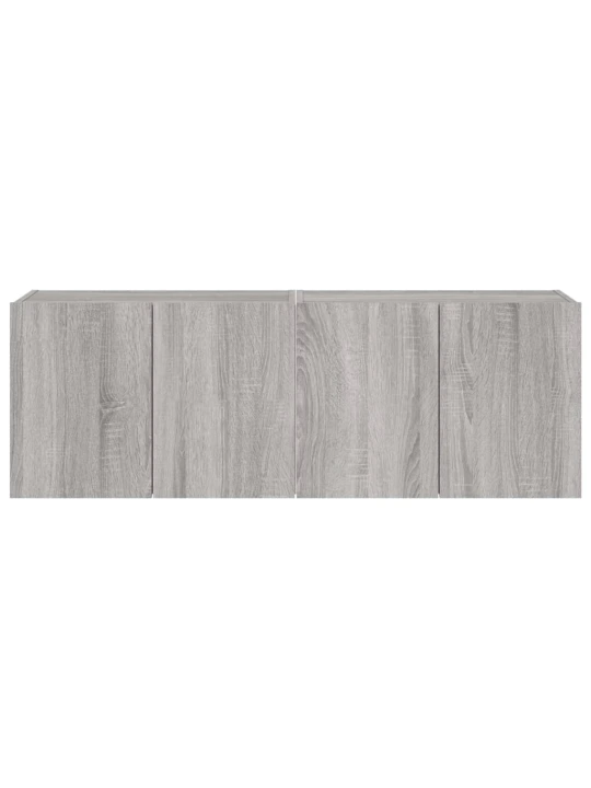 Nástěnné TV skříňky s LED 2 ks šedé sonoma 60 x 35 x 41 cm