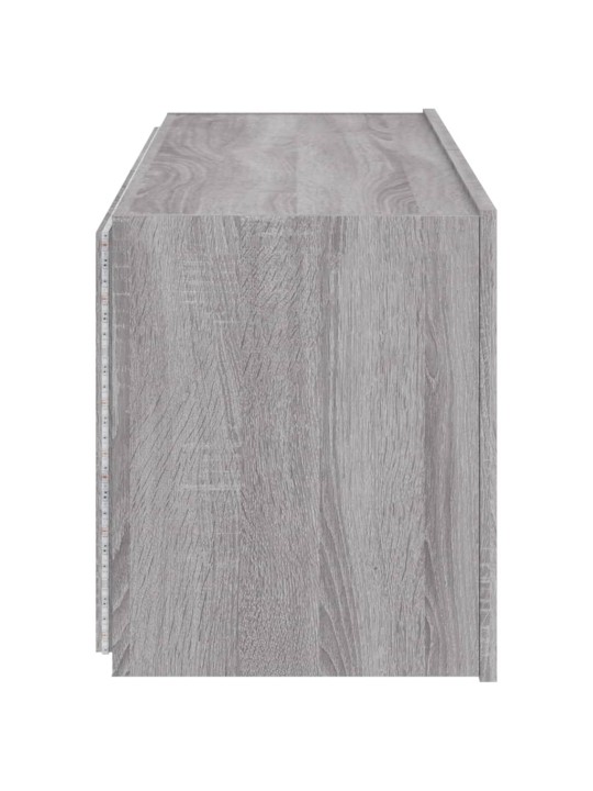 Nástěnné TV skříňky s LED 2 ks šedé sonoma 60 x 35 x 41 cm