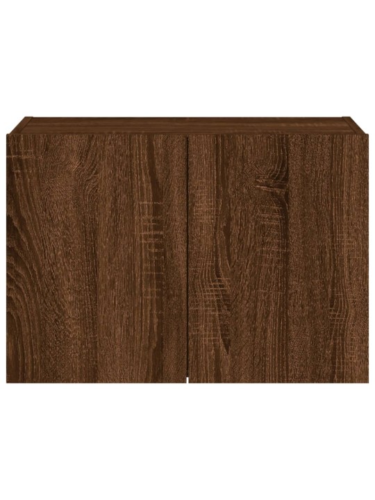 Nástěnná TV skříňka s LED osvětlením hnědý dub 60 x 35 x 41 cm
