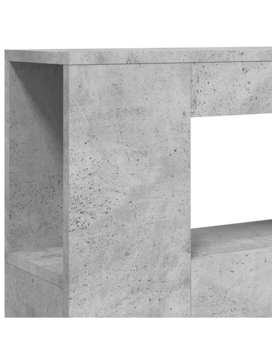 Čelo postele s LED betonově šedé 100 x 18,5 x 103,5 cm kompozit