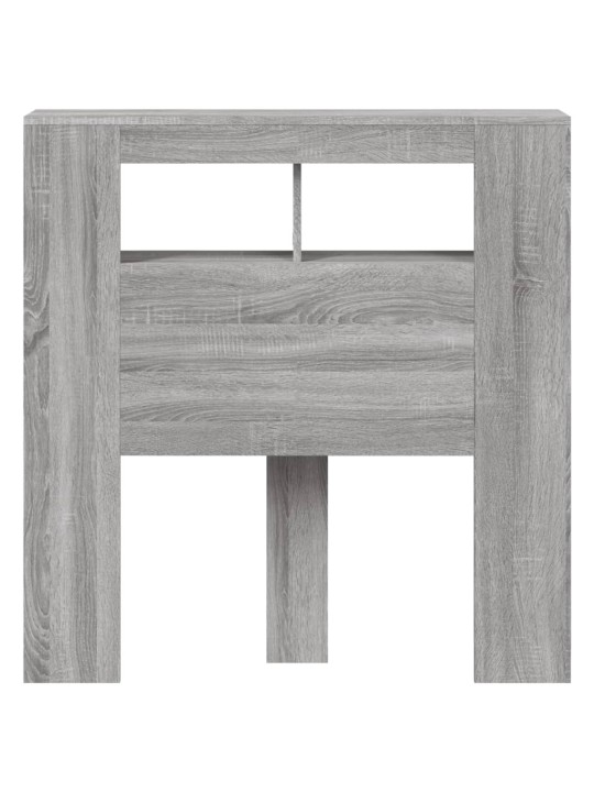 Čelo postele s LED šedé sonoma 100 x 18,5 x 103,5 cm kompozit