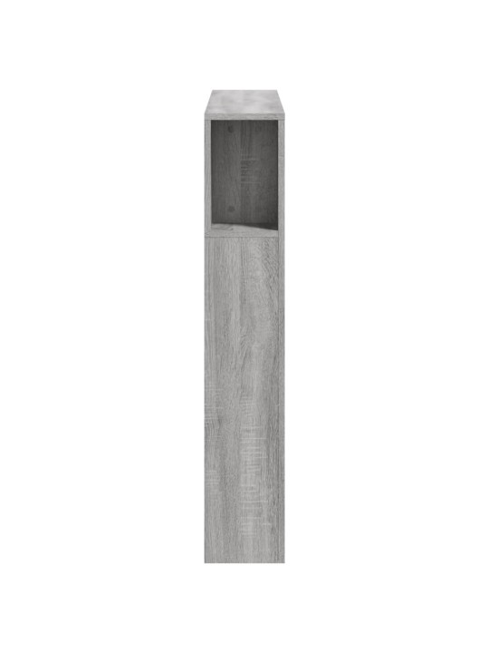 Čelo postele s LED šedé sonoma 100 x 18,5 x 103,5 cm kompozit